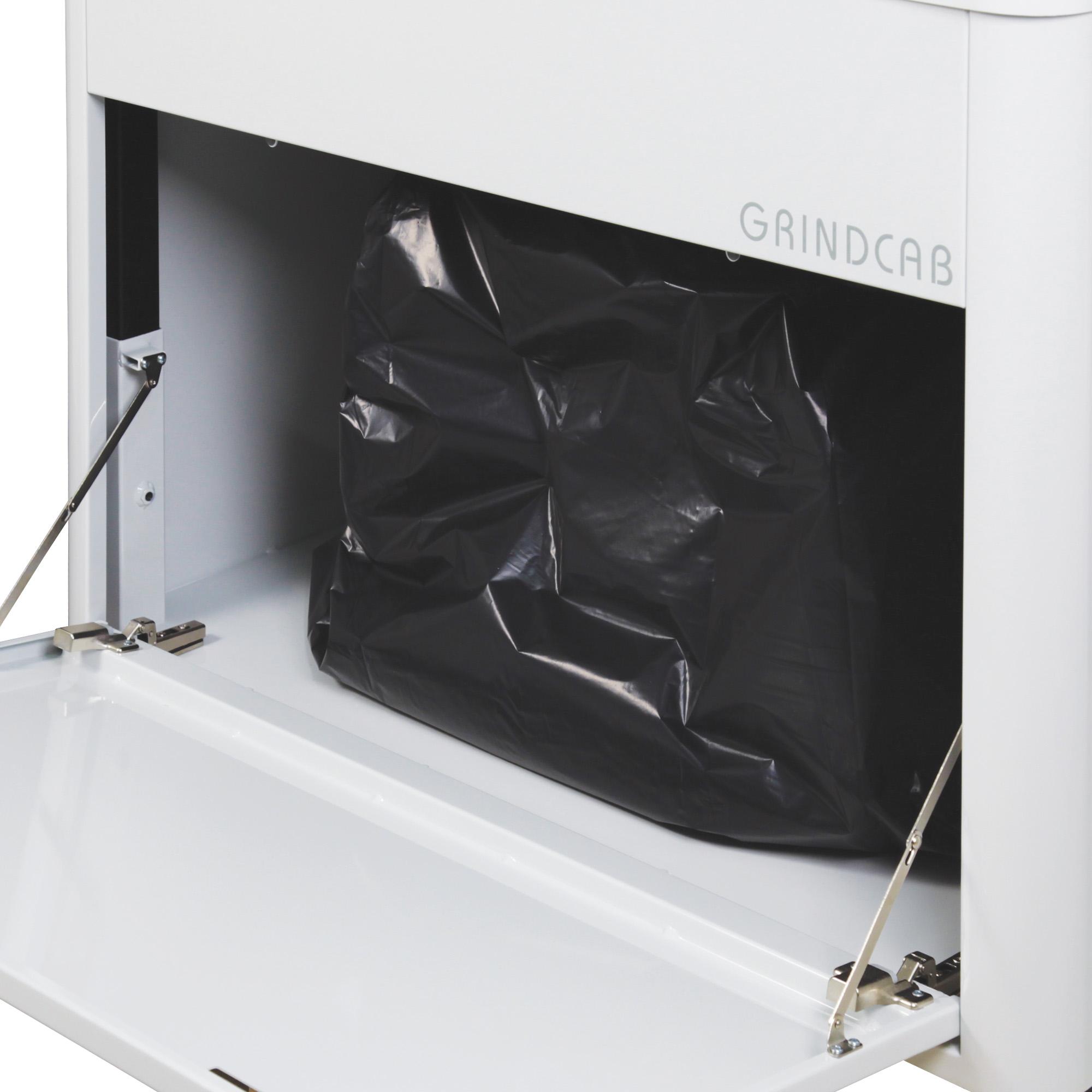 Pulitrice con box di levigatura, luce LED e altezza regolabile Grindcab