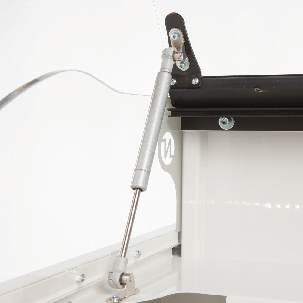 Pulitrice con box di levigatura, luce LED e supporto rialzato di 70 cm Pulicab