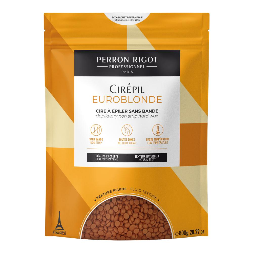 Strip-free depilating wax in pearls for long hairs fragrance-free Euroblonde 800 g