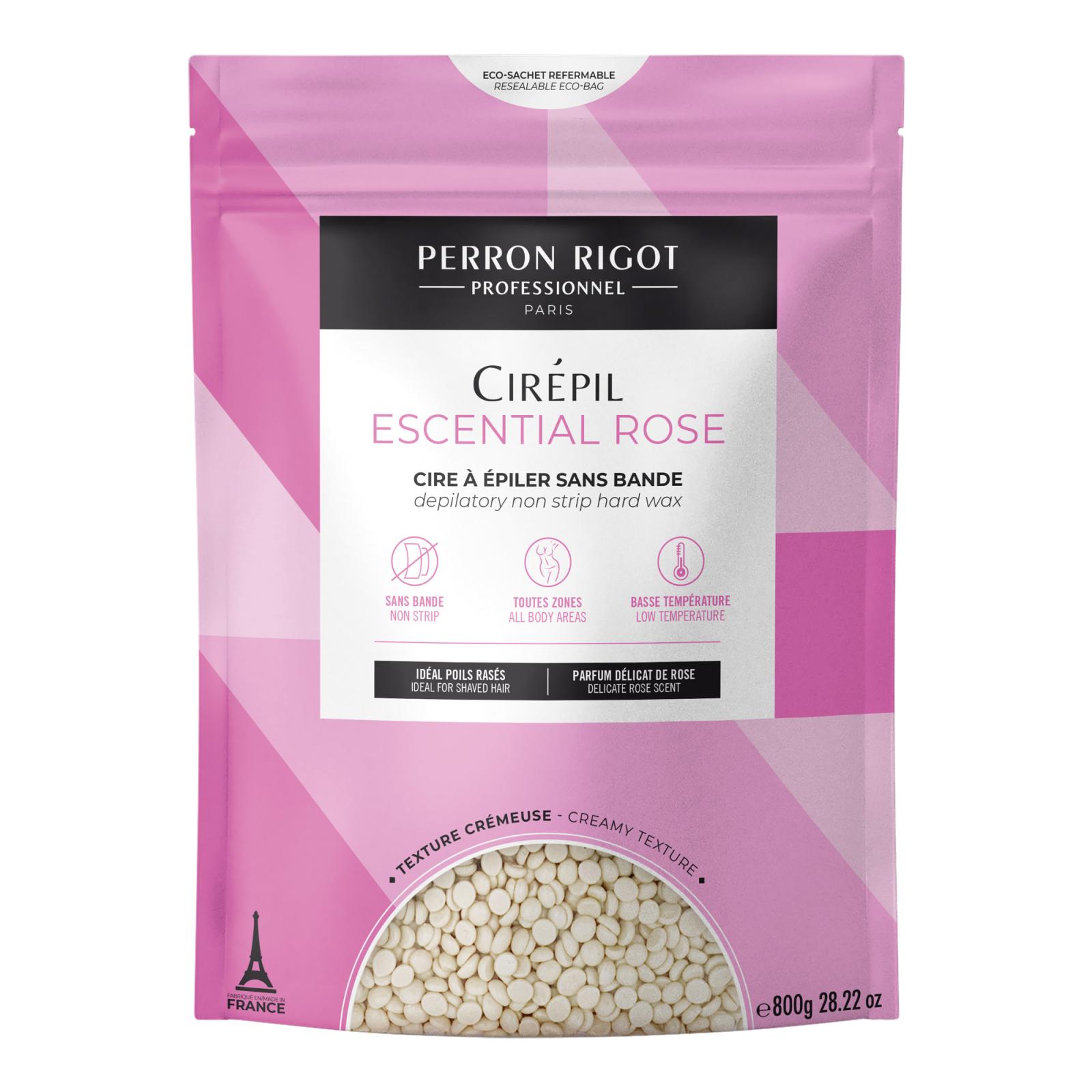 Escential Rose 800 g cire en perles sans bandes pour poils courts