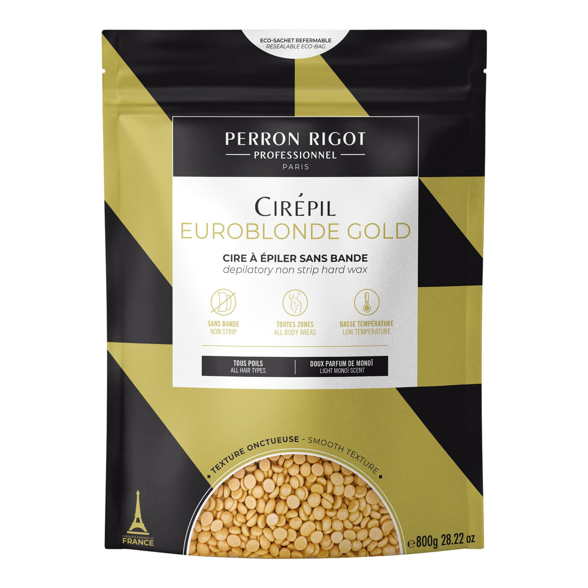 Cera depilatoria en perlas sin bandas para vello largo  Euroblonde Gold 800 g