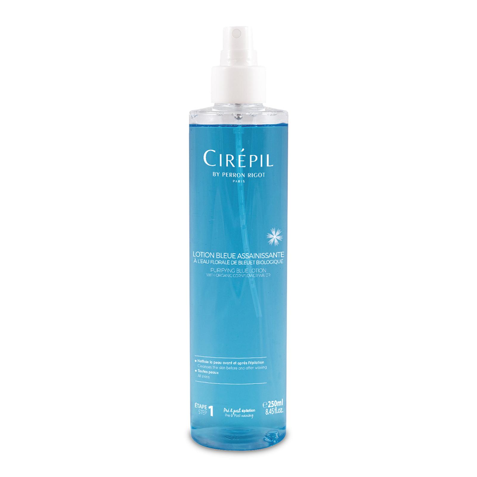 Blaue Reinigungslotion zu verwenden vor und nach der Epilation 250 ml
