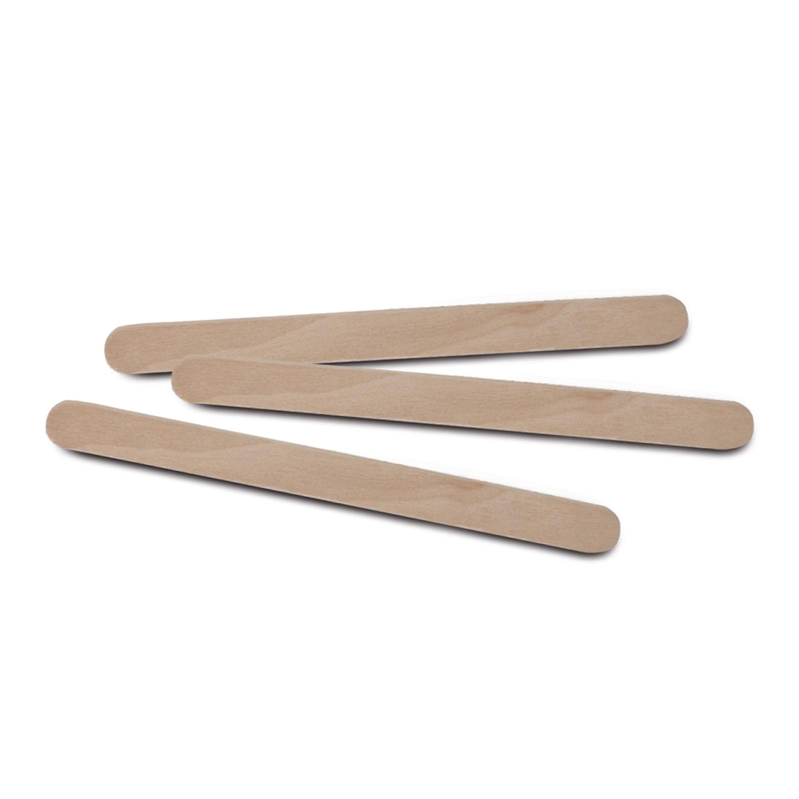 Disposable wooden cake spatulas, 100 pieces