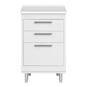 Unit w. feet 3 drawers type b+d