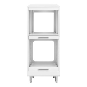 Modulo per mobile componibile professionale con colonna 2 vani e piedini