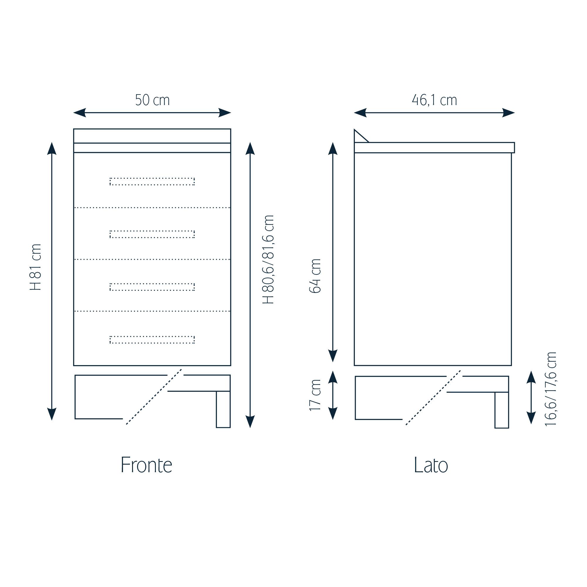 Module pour meuble modulable avec 3 tiroirs et socle