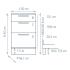 Módulo para mueble modular con 3 cajones y zócalo