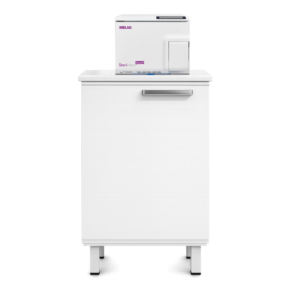 Module for autoclave cabinet with door and feet