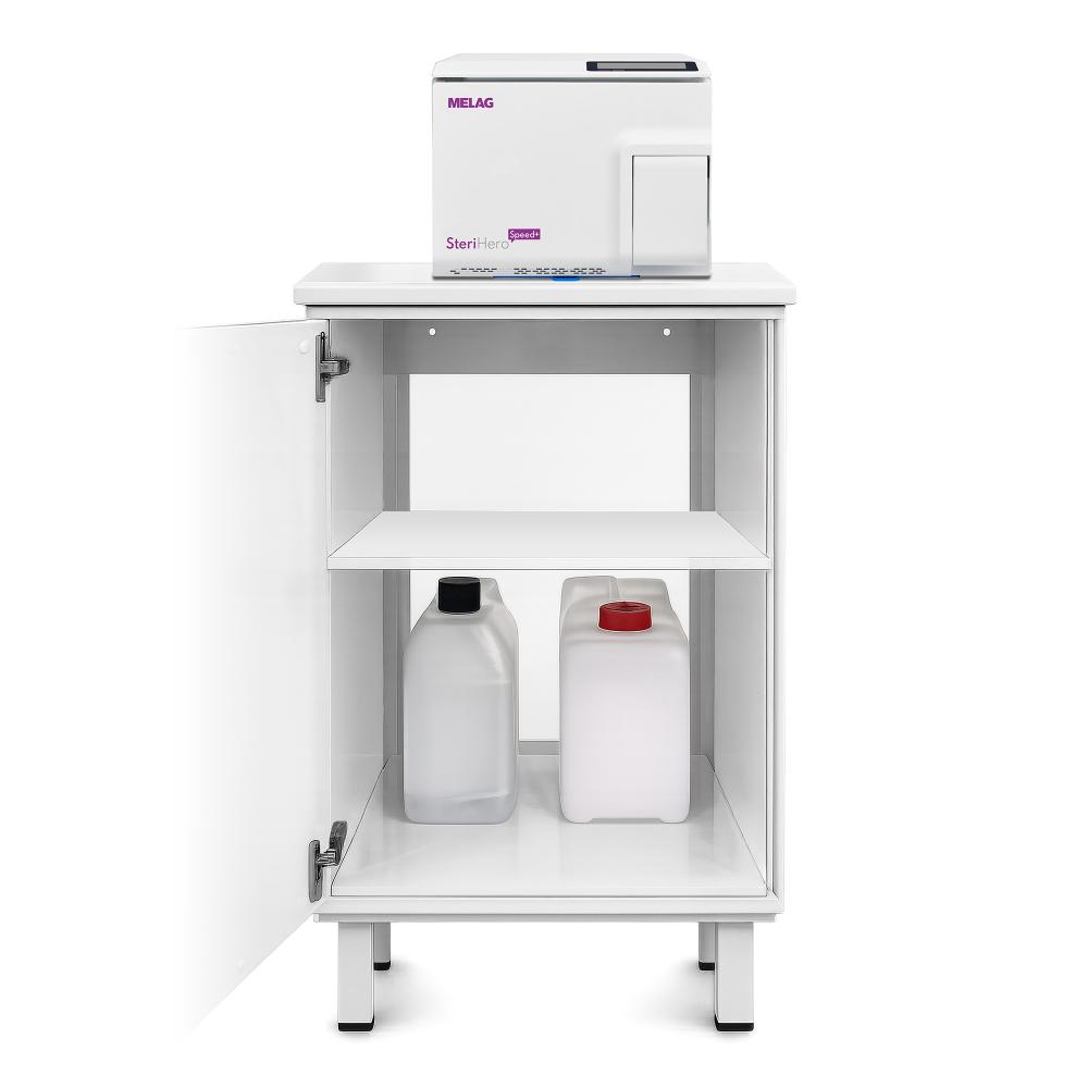 Module for autoclave cabinet with door and feet