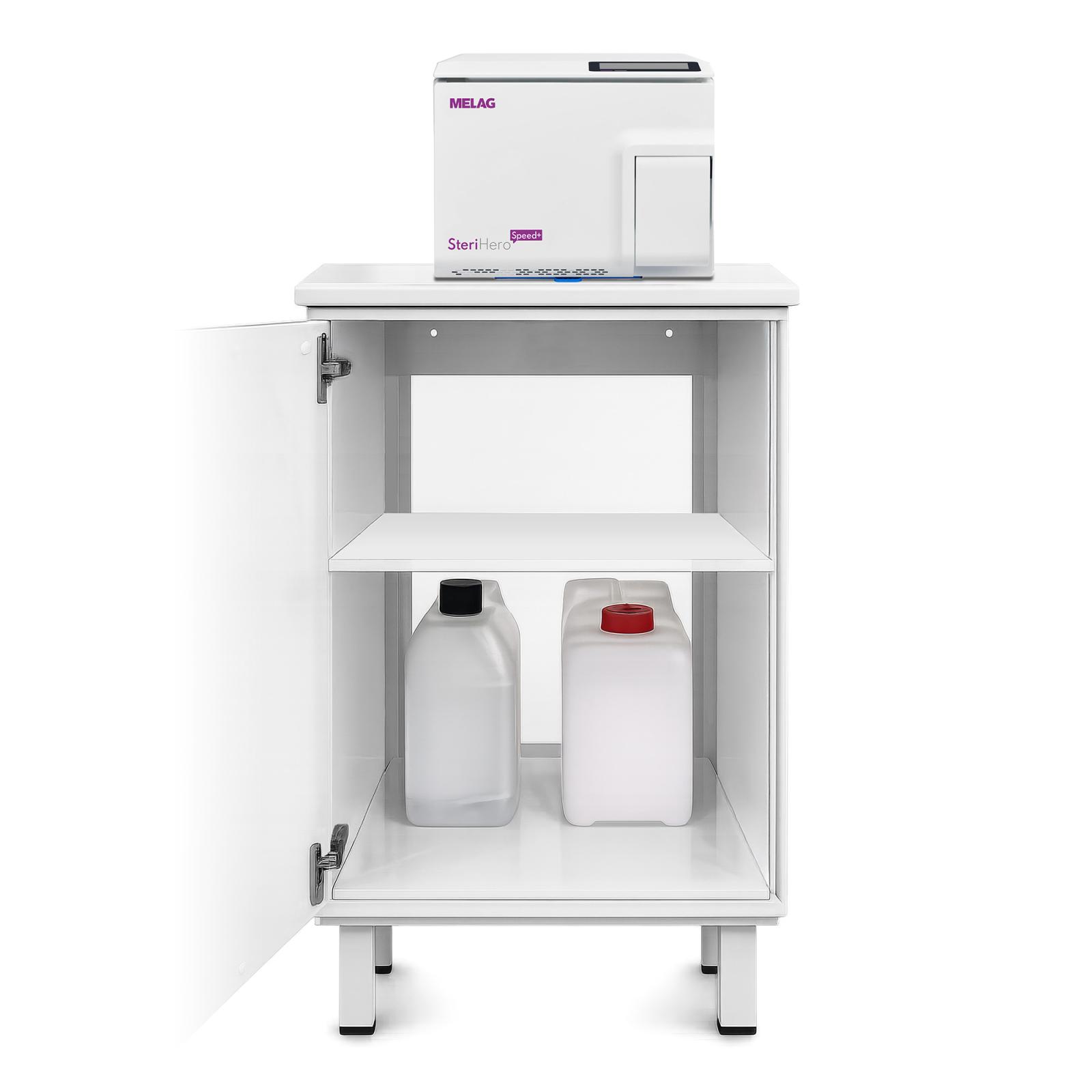 Module for autoclave cabinet with door and feet