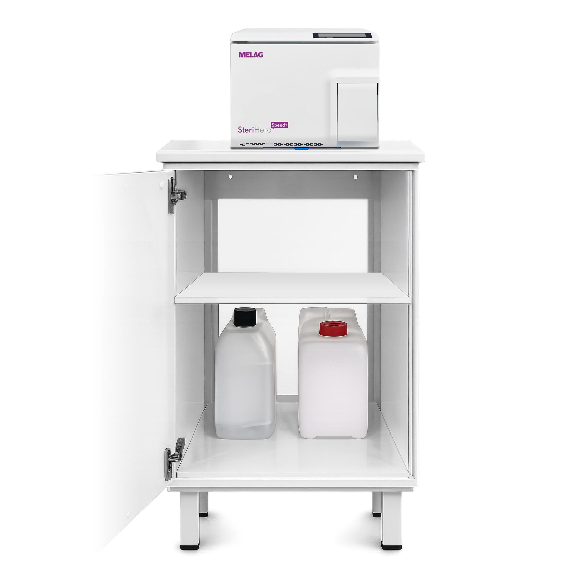 Module pour meuble porte-autoclave avec porte et pieds