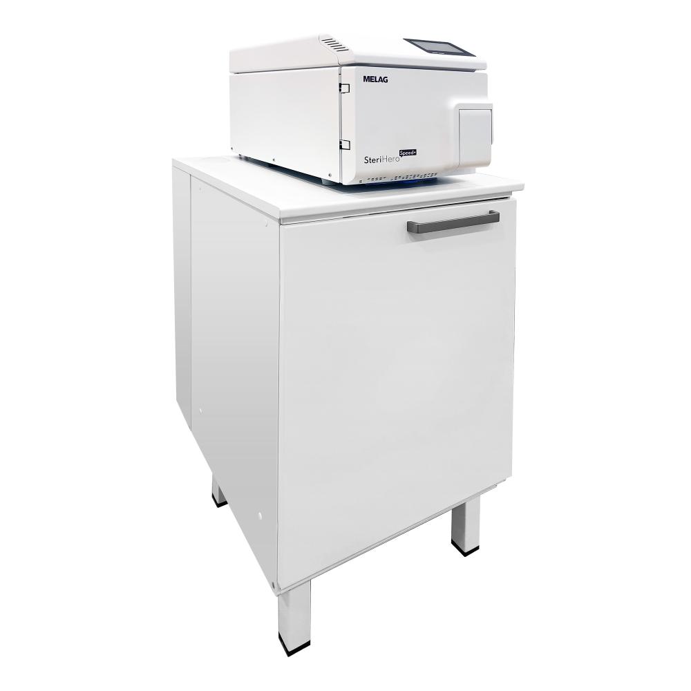 Module for autoclave cabinet with door and feet
