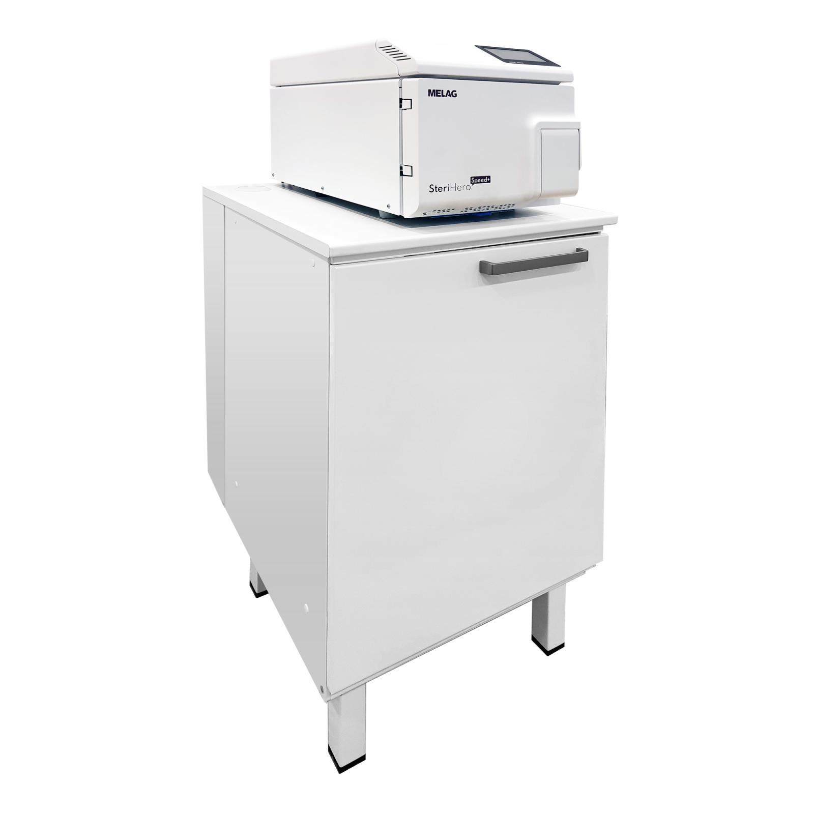 Module for autoclave cabinet with door and feet