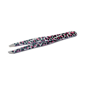 Safari leopard slant tweezer