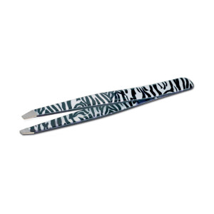 Safari zebra slant tweezer