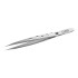 Rubis Perforierte Edelstahlpinzette mit spitzer Spitze