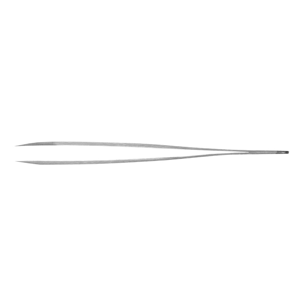 Rubis Perforierte Edelstahlpinzette mit spitzer Spitze