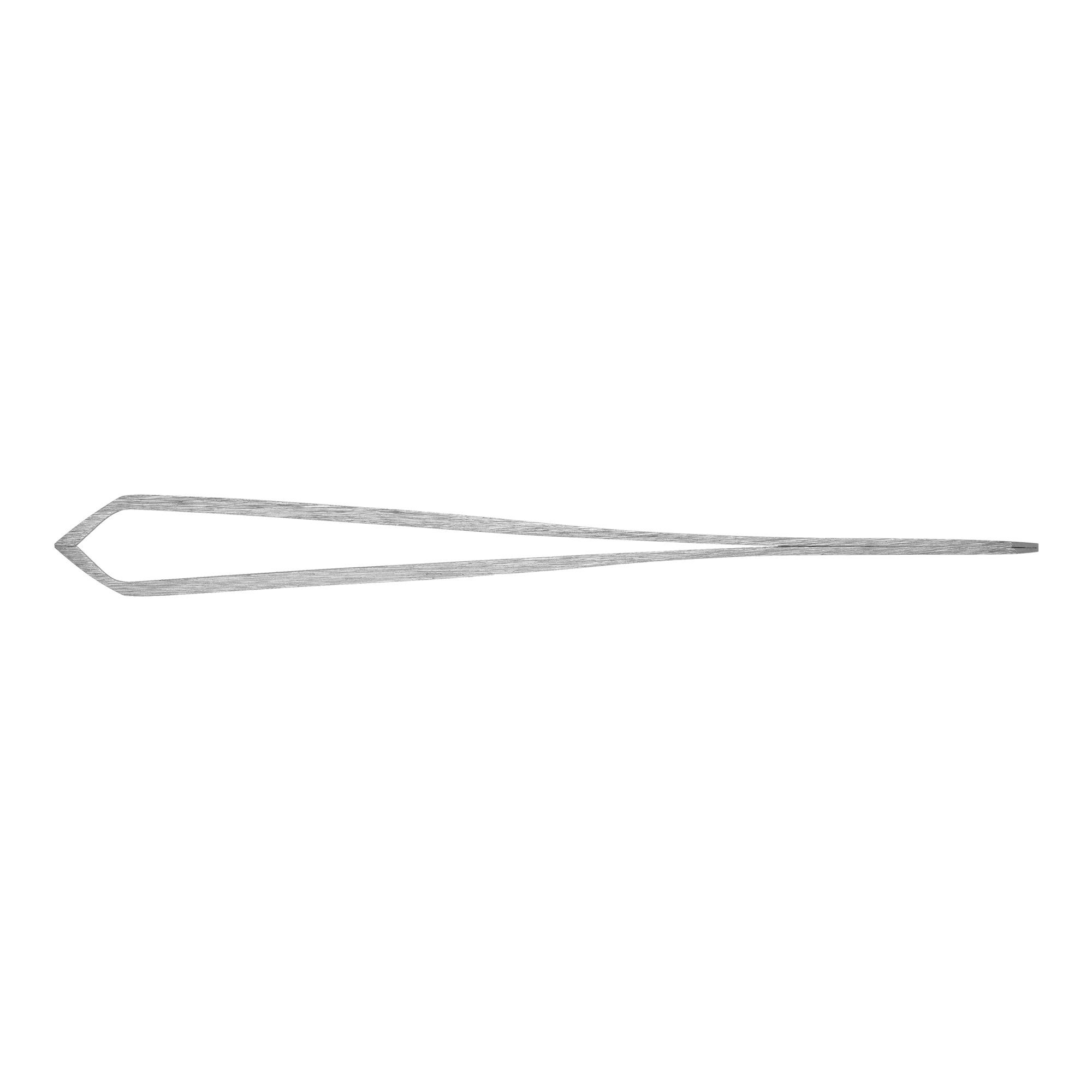 Rubis Pinzette aus rostfreiem Stahl Crab Spitze