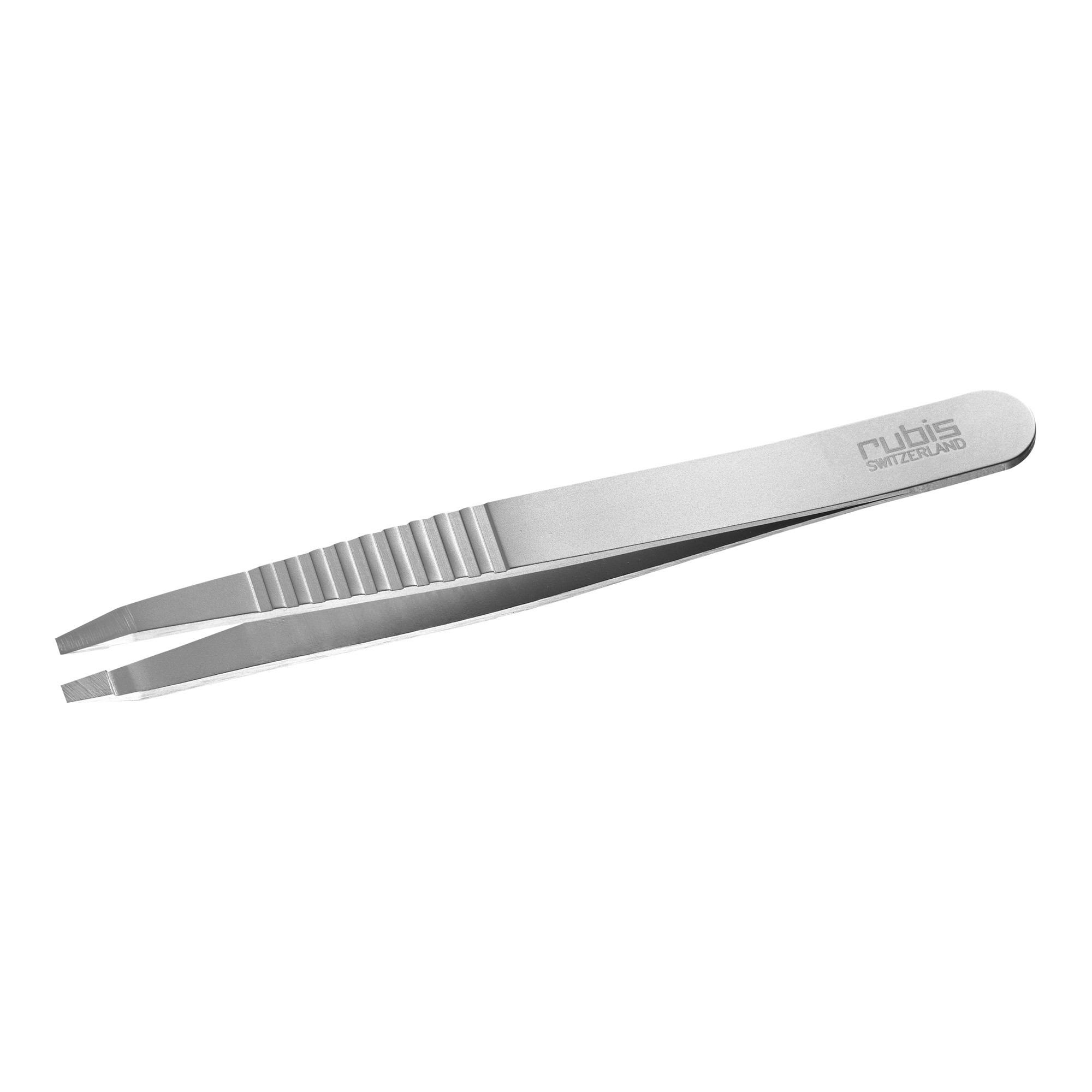 Rubis Pro-Grip Edelstahlpinzette mit gerader Spitze