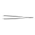Rubis stainless steel tweezers with slant tip black
