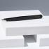 Rubis stainless steel tweezers with slant tip black