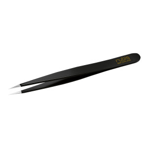 Rubis black pointed edge tweezers