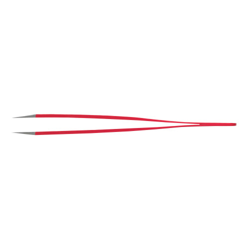 Rubis Edelstahlpinzette gespitzt rot