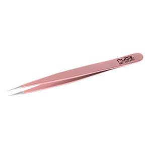 Rubis pink pointed edge tweezers