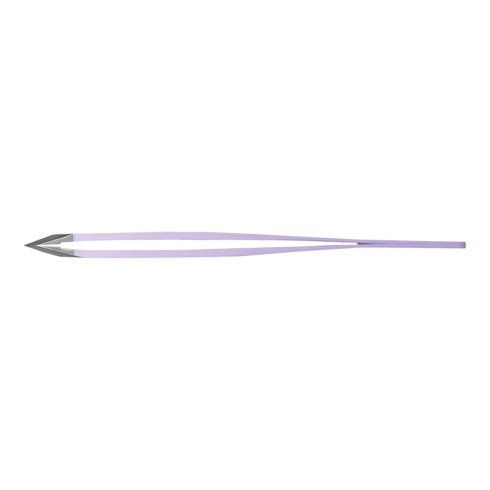 Rubis Edelstahlpinzette mit schräger Spitze violett