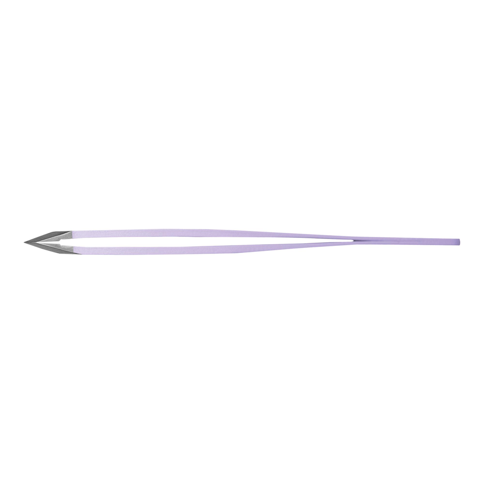 Pinzetta in Acciaio Inox con punta obliqua Rubis colore Viola