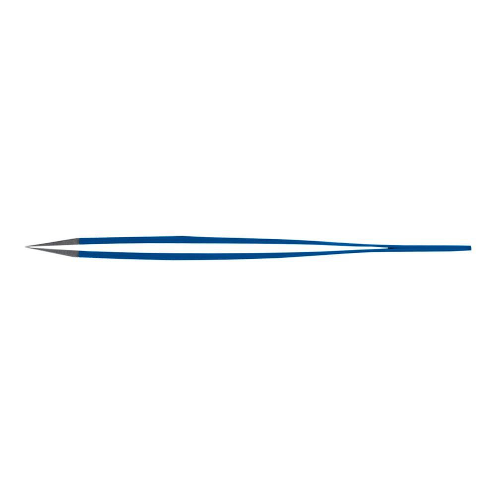 Rubis scharfkantige Pinzette aus rostfreiem Stahl Blau