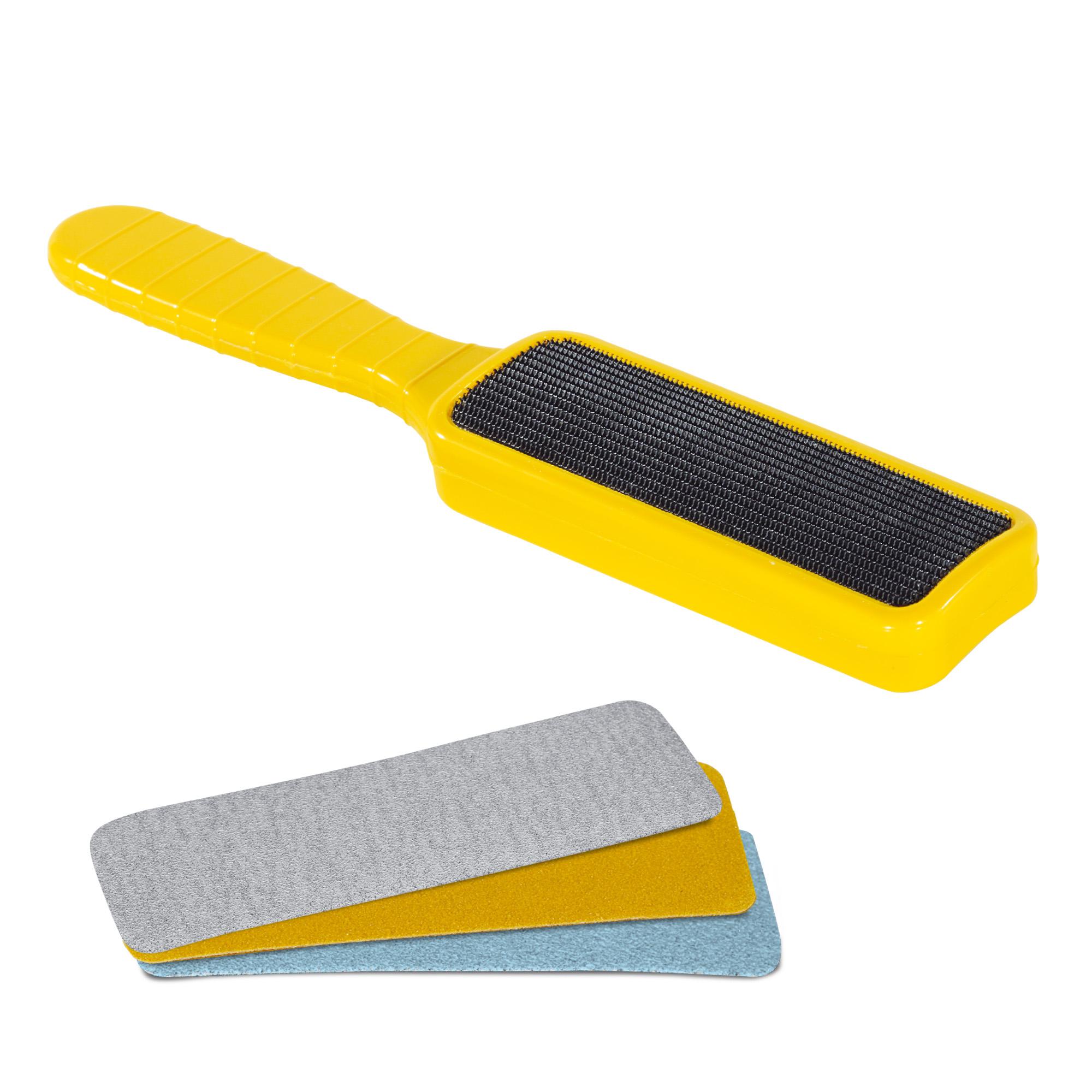 Raspador para pies Clean Up con alojamiento para formas abrasivas intercambiables, 1 unidad