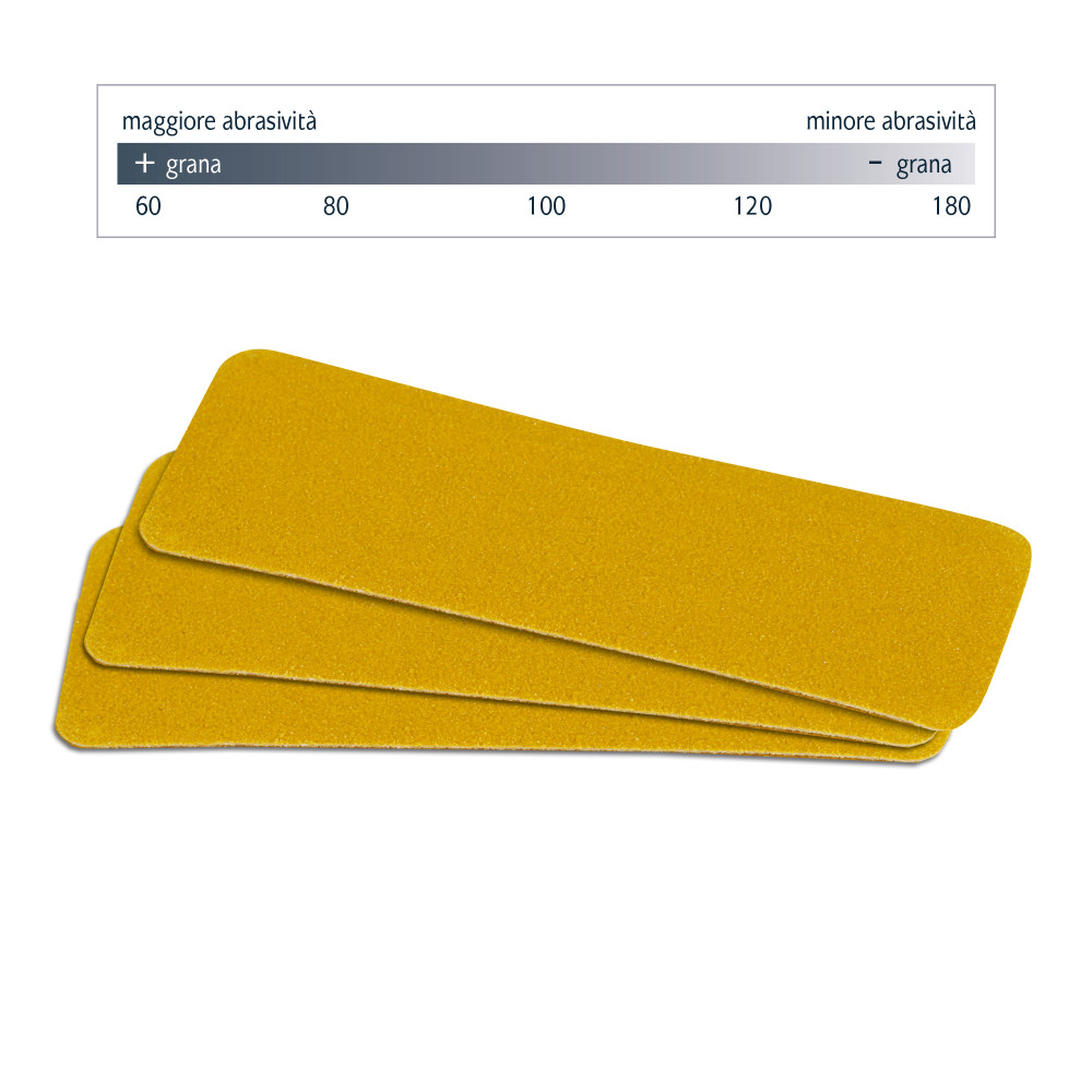 Gelbe Feilblätter Körnung 100 für Fußfeile Clean Up - 50 Stück
