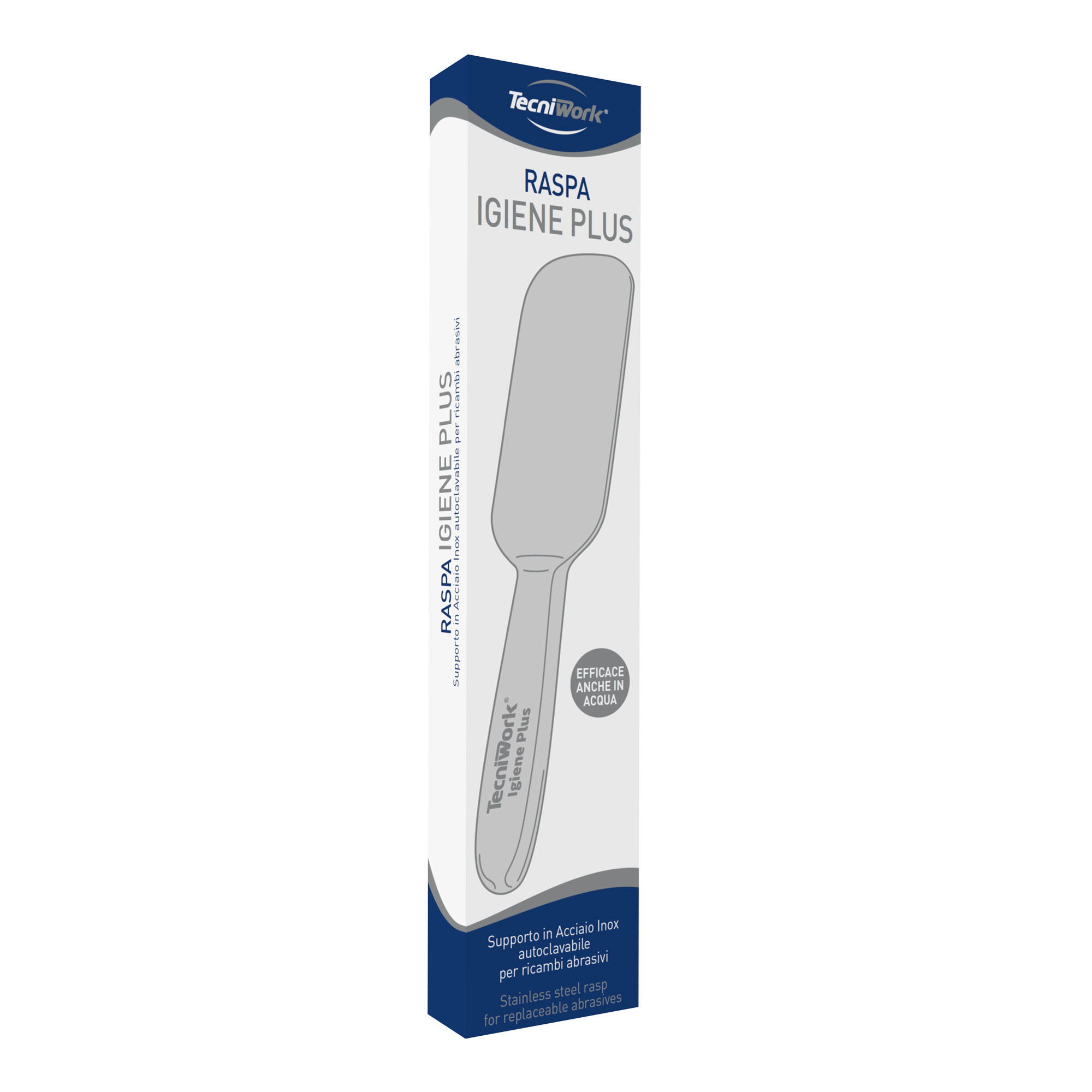 Râpe à pied professionnelle Igiene Plus Acier inoxydable pour pièces abrasives 1 pc