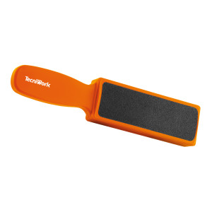 Skin Up foot file with 2 spare abrasive refills orange