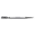 Professional stainless steel cuticle pusher with double concave and hooked-angled tip