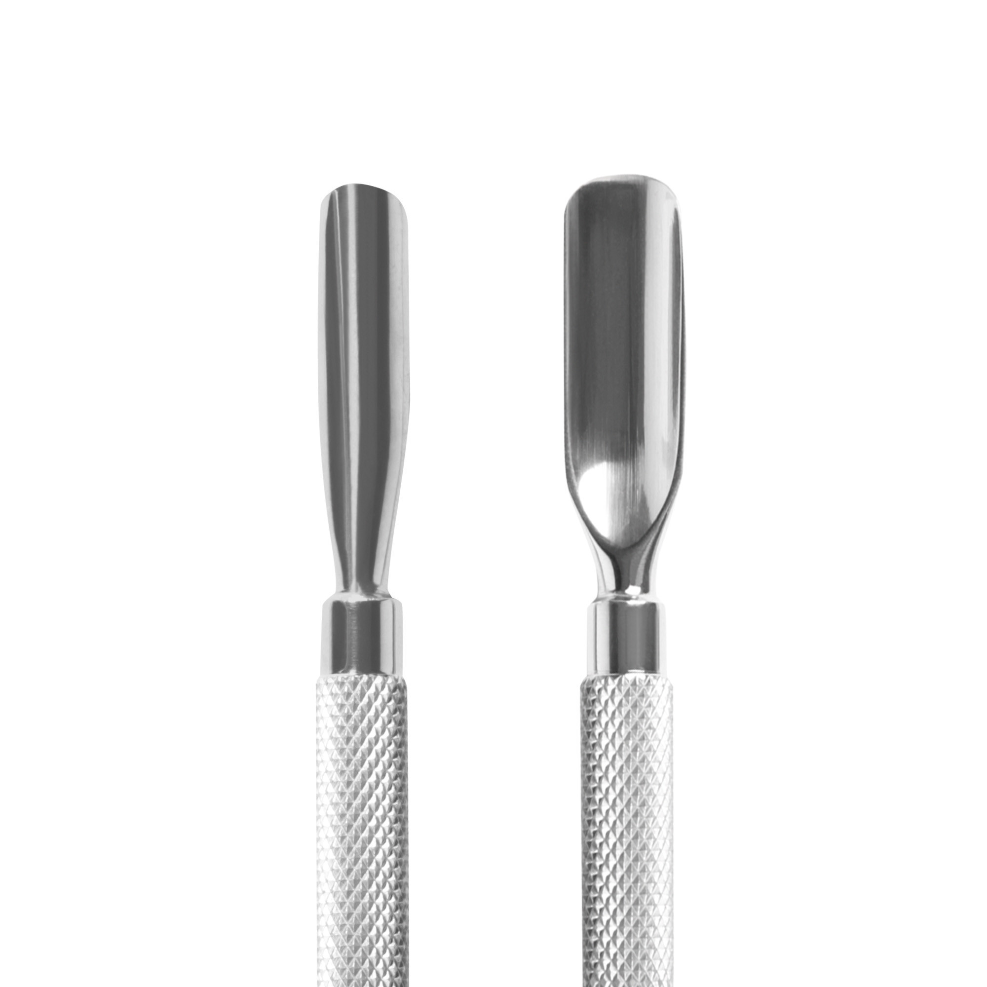 Professional stainless steel double concave tip cuticle pusher