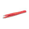 Orange Skin Professional Eyebrow Tweezers with Slanted Tip