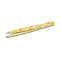 Mukka Yellow Professional Eyebrow Tweezers with Oblique Tip