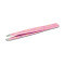 Professional eyebrow tweezers Bubble Mix Pink with Oblique Tip