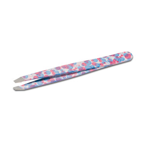 Bubble mix pink+blue slant tweezers