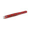 Fruit Red Professional Eyebrow Tweezers with Slanted Tip