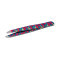 Professional Red-Blue Flowers Eyebrow Tweezers with Oblique Tip
