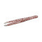 Zebra Brown Professional Eyebrow Tweezers with Oblique Tip