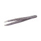 Black Skin Professional Eyebrow Tweezers with Slanted Tip