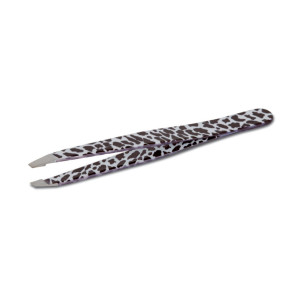 Slant tweezers leopard b/w safari