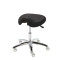 Corsa swivel stool on castors colour Black