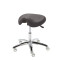 Corsa swivel stool on castors colour charcoal grey