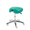 Corsa swivel stool on castors colour agave green