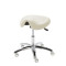 Corsa swivel stool on castors colour pearl grey